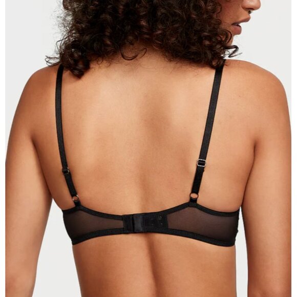 NWOT! 36DD Victoria’s Secret "Dream Angels" Demi, Black Lace Bra - Picture 2 of 2
